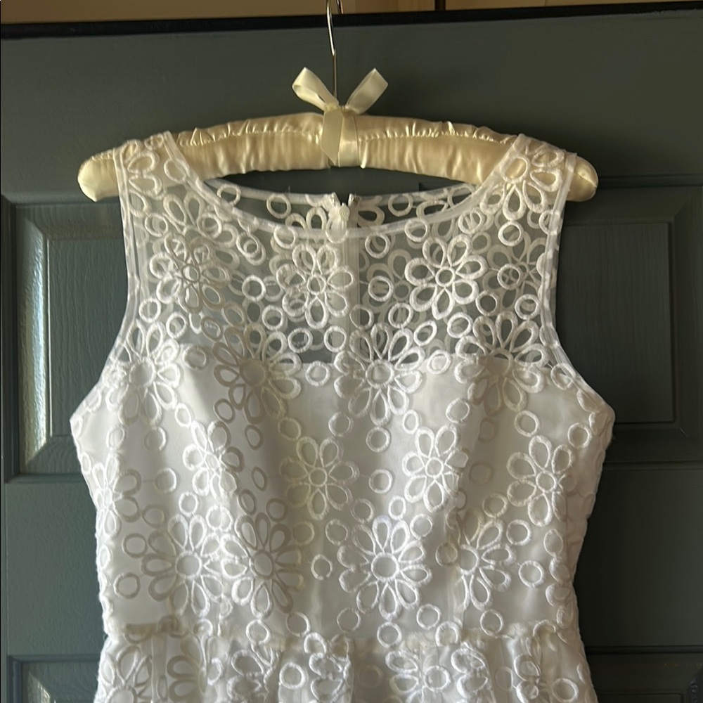 BB Dakota Cream Sleeveless Bateau Sundress Wedding